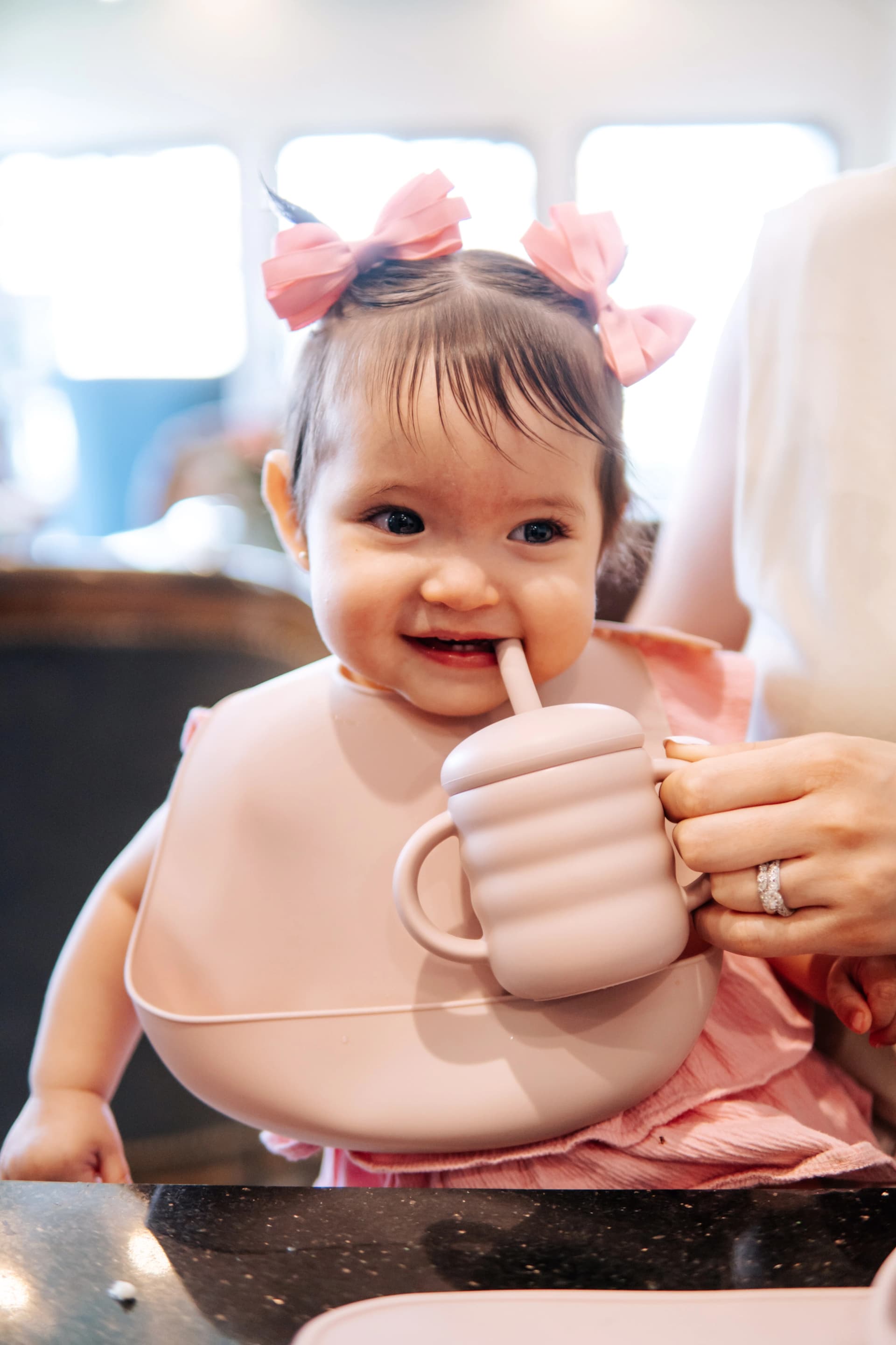 Vaso con Popote | Baby Pink