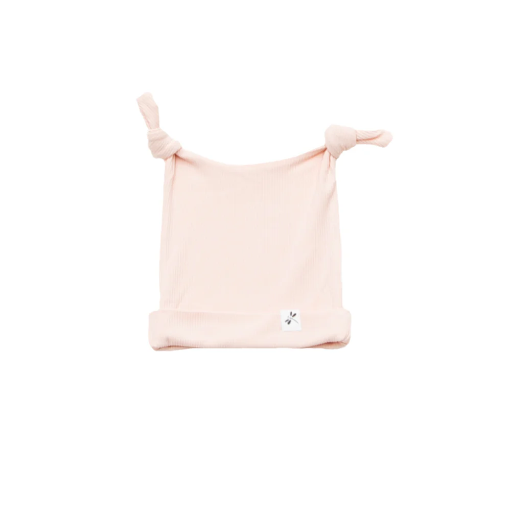 Soft Pink Double Knot Bamboo Hat