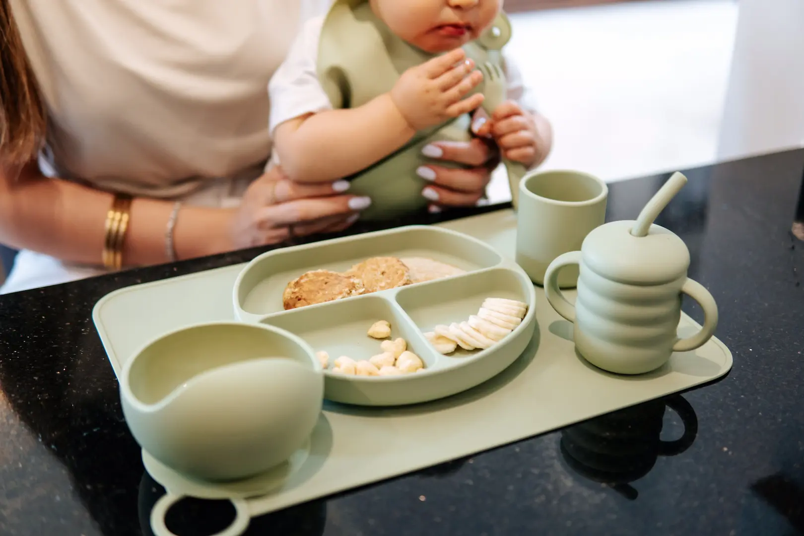 Set de Alimentación Ideal | Sage Green