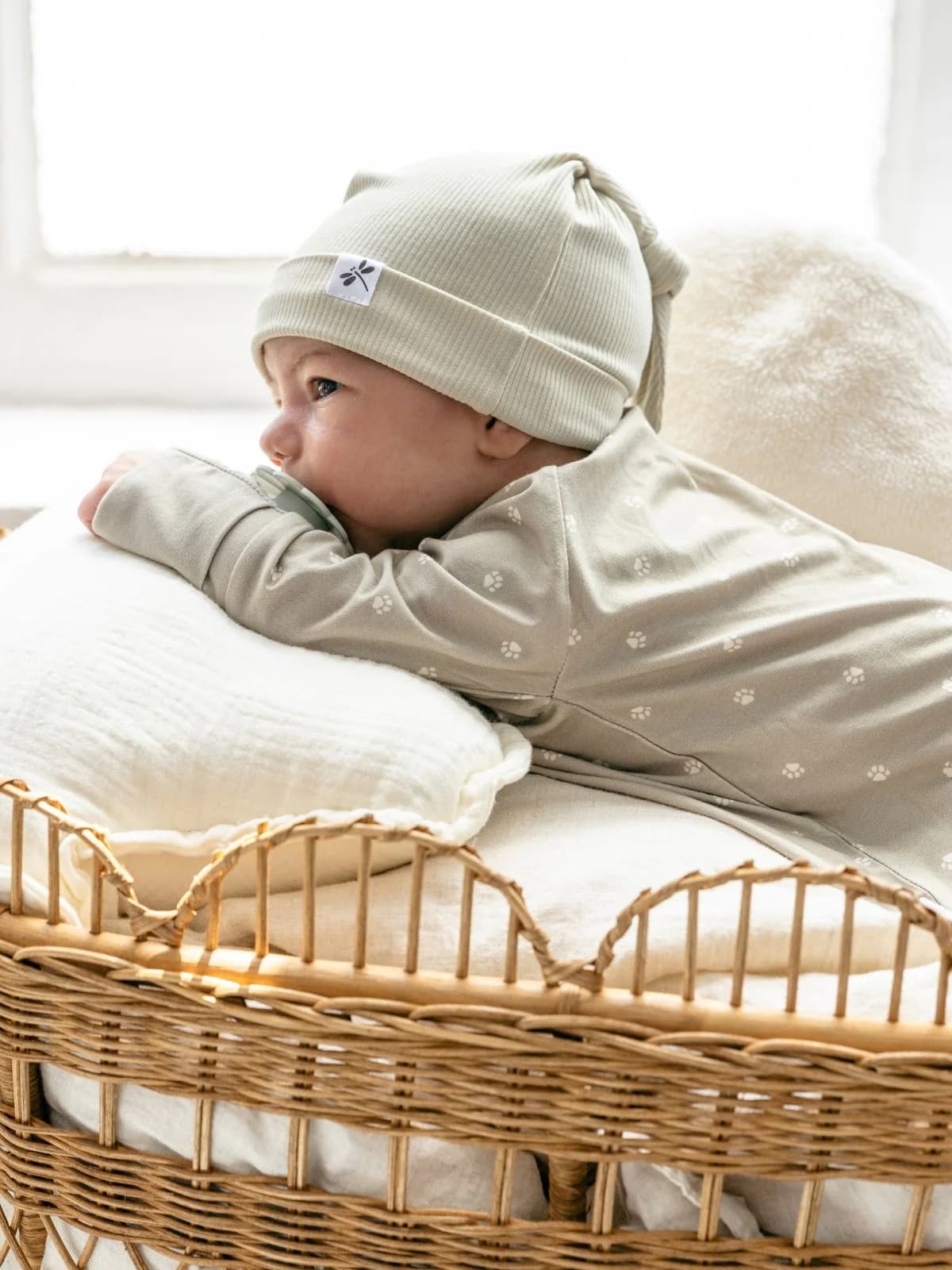 Mameluco con cierre Lion Footprint Bamboo