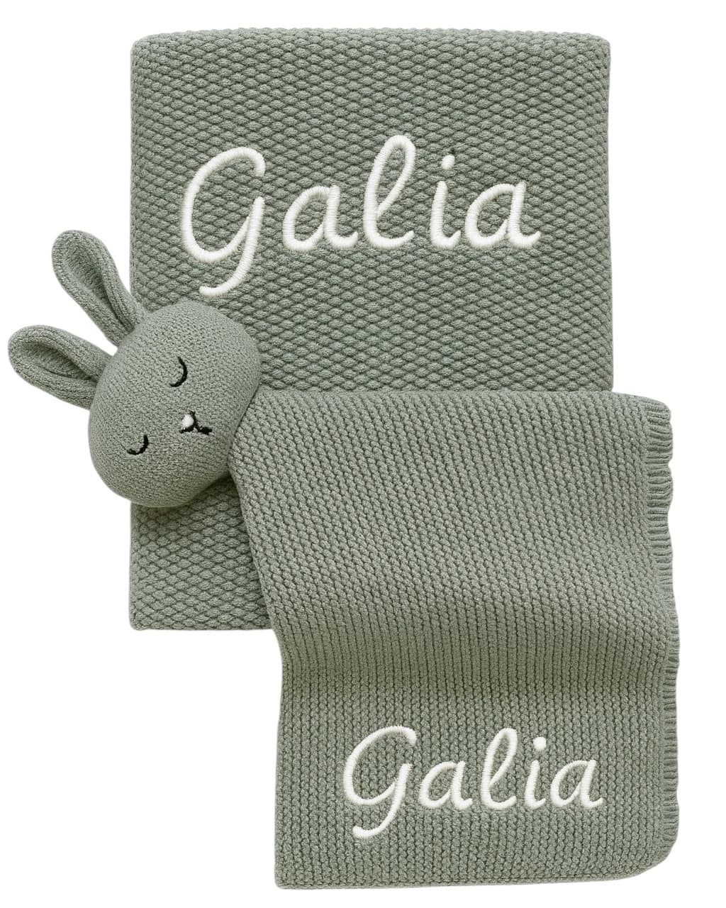 Comfort Set Olive Green | Cobija + Manta de apego