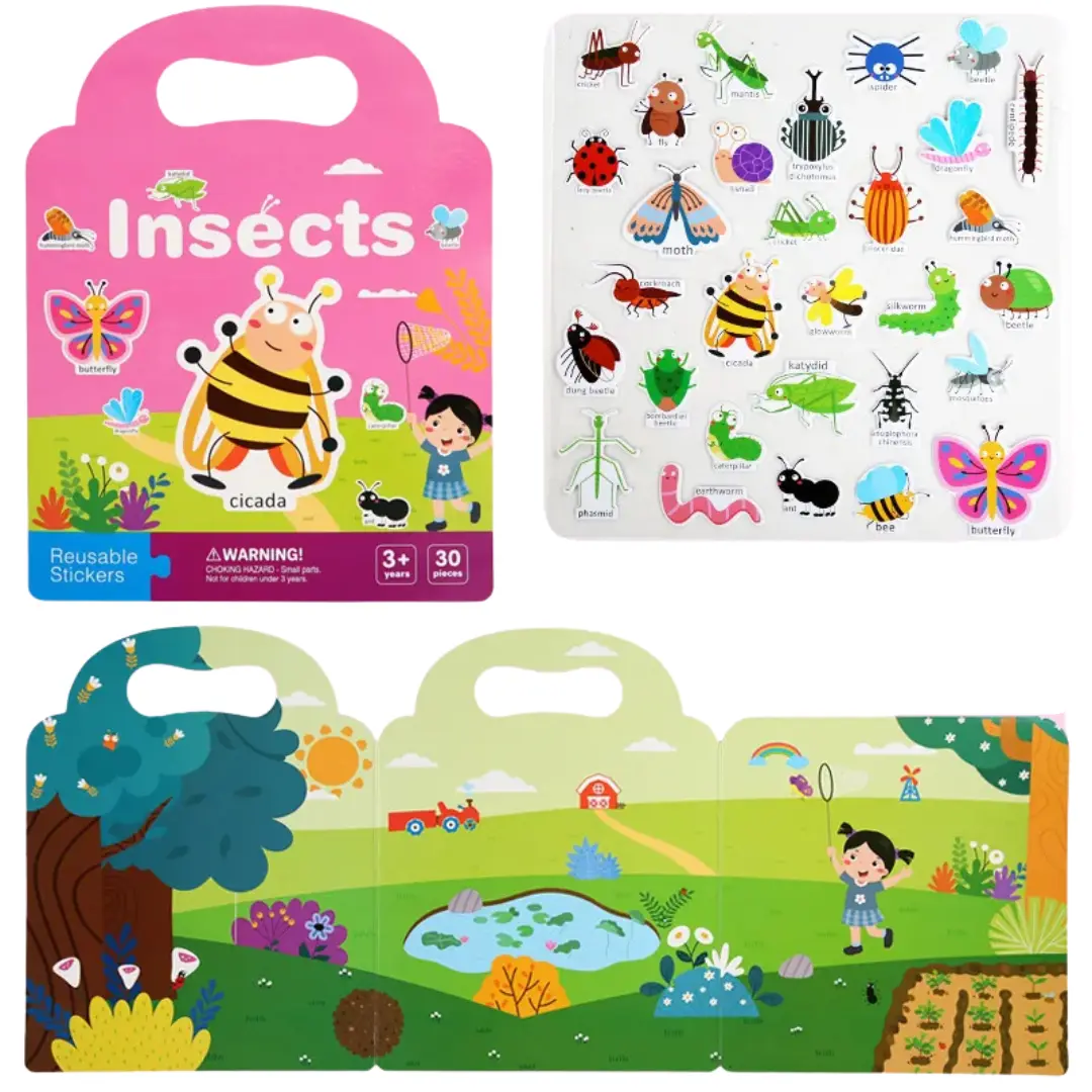 Reusable Stickers Insects