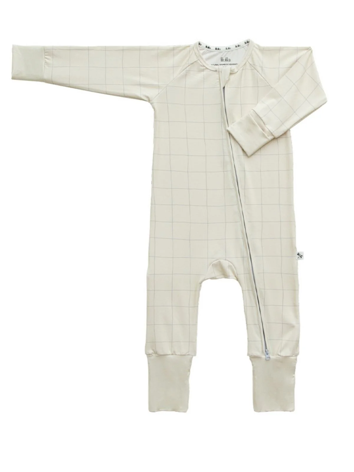 Mameluco con cierre Check Bamboo