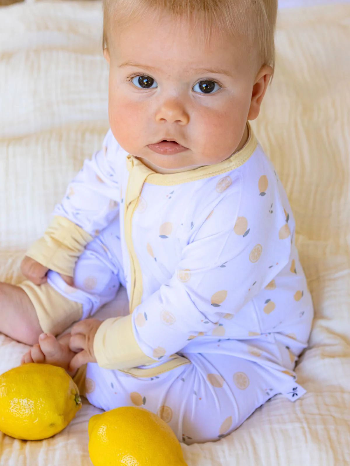 Mameluco con cierre Lemons Bamboo