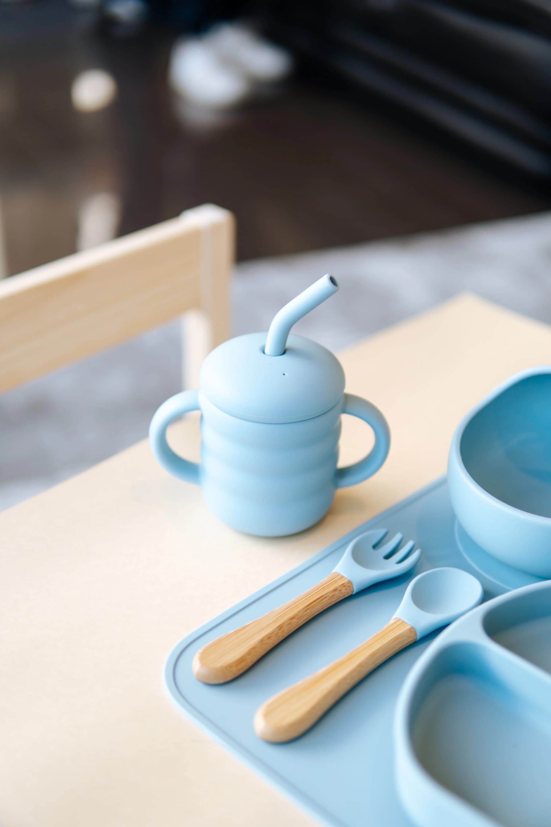 Vaso con Popote | Sky Blue