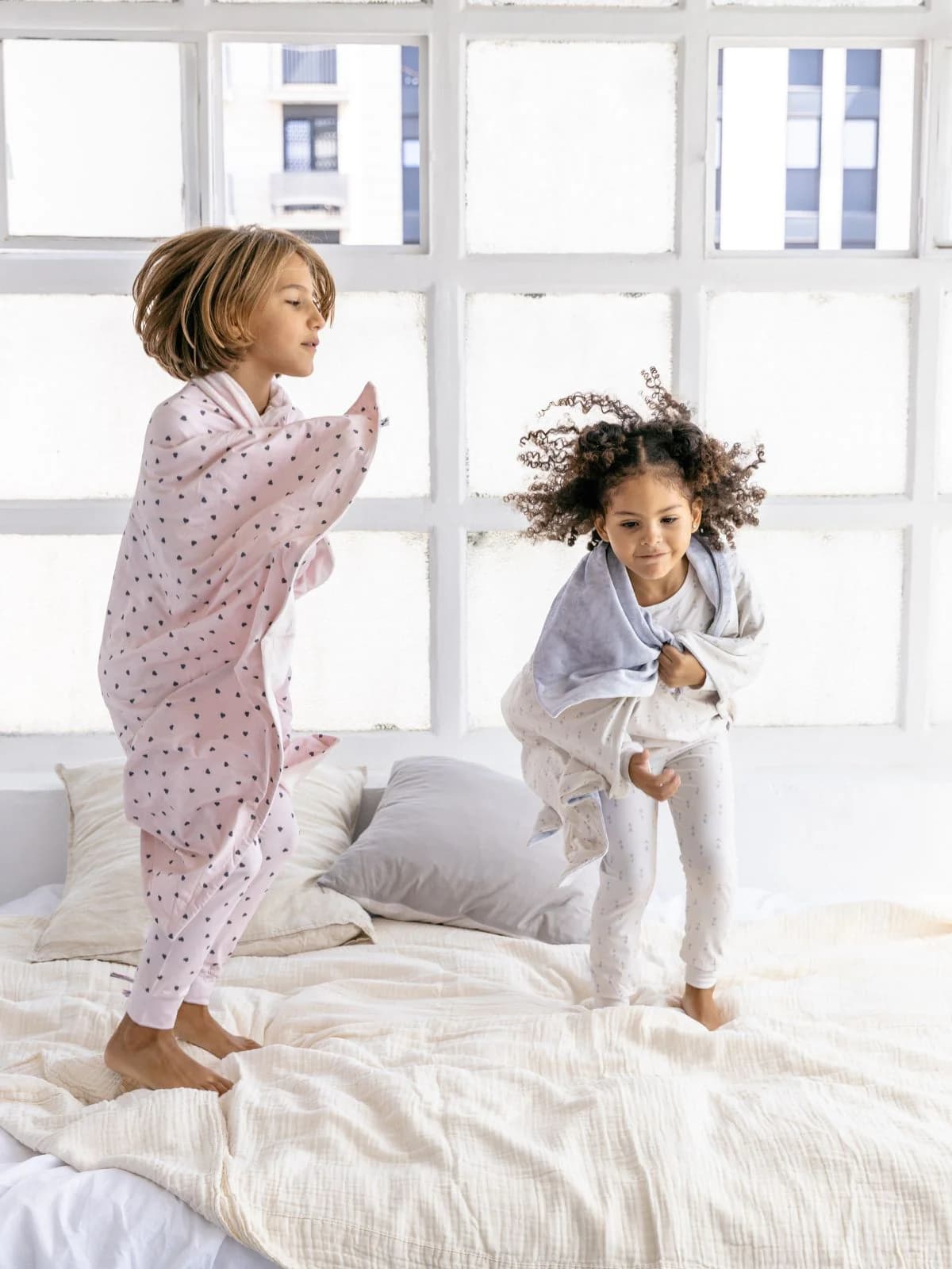 Little Hearts Bamboo Baby Blanket