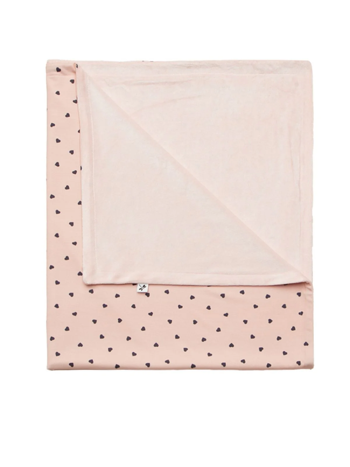 Little Hearts Bamboo Baby Blanket