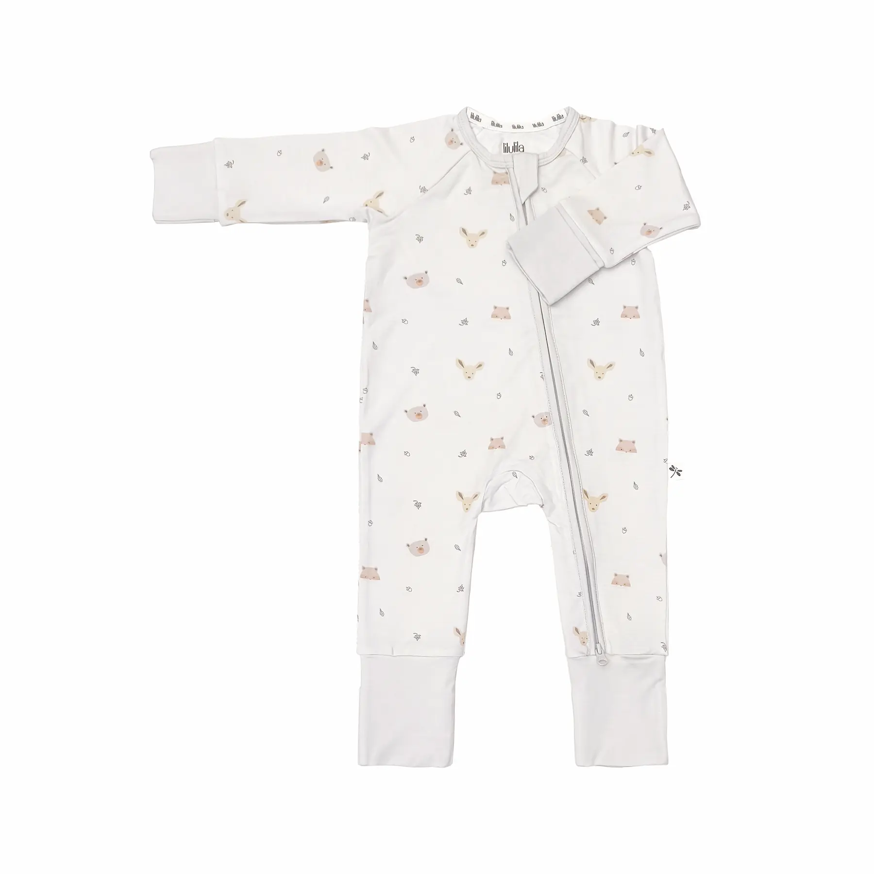 Mameluco con cierre Forest Friends Bamboo