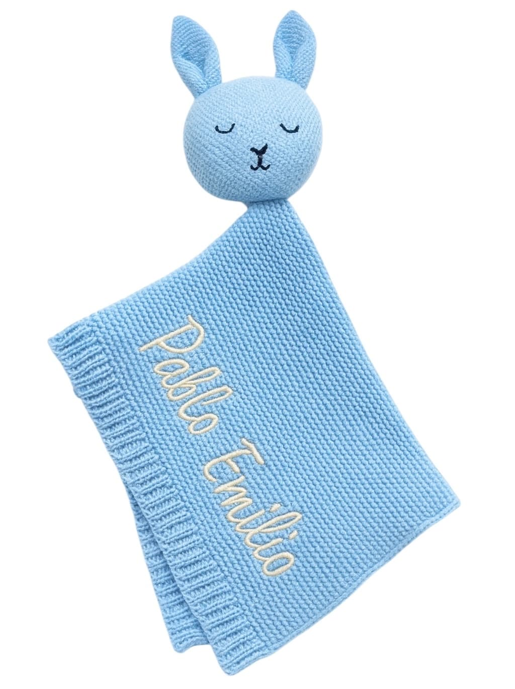 Snuggle Bun Light Blue | Manta de apego Personalizable