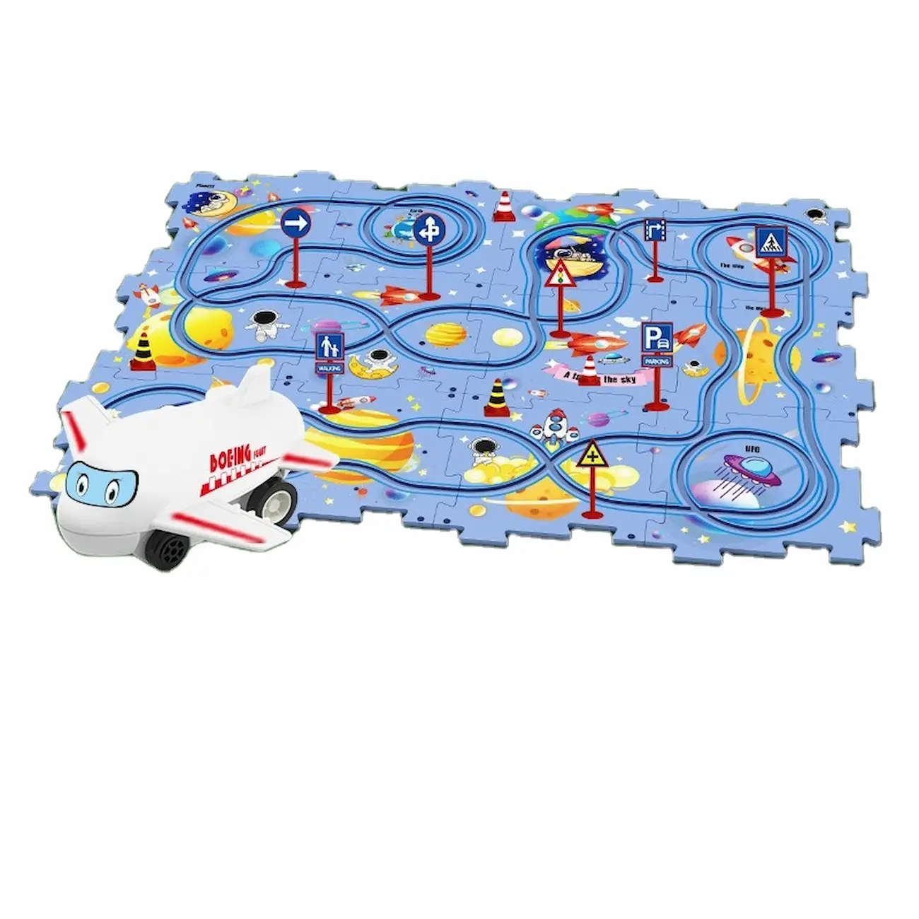 Race Plane Puzzle | Pista de avión armable