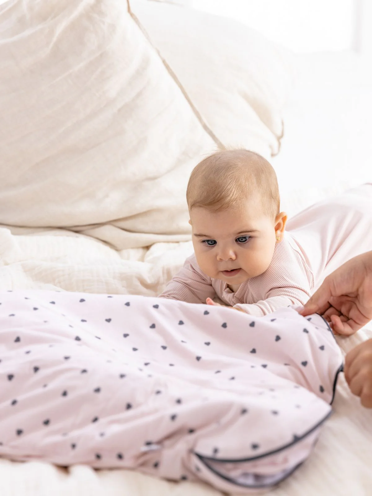 Little Hearts Bamboo Sleeping Bag