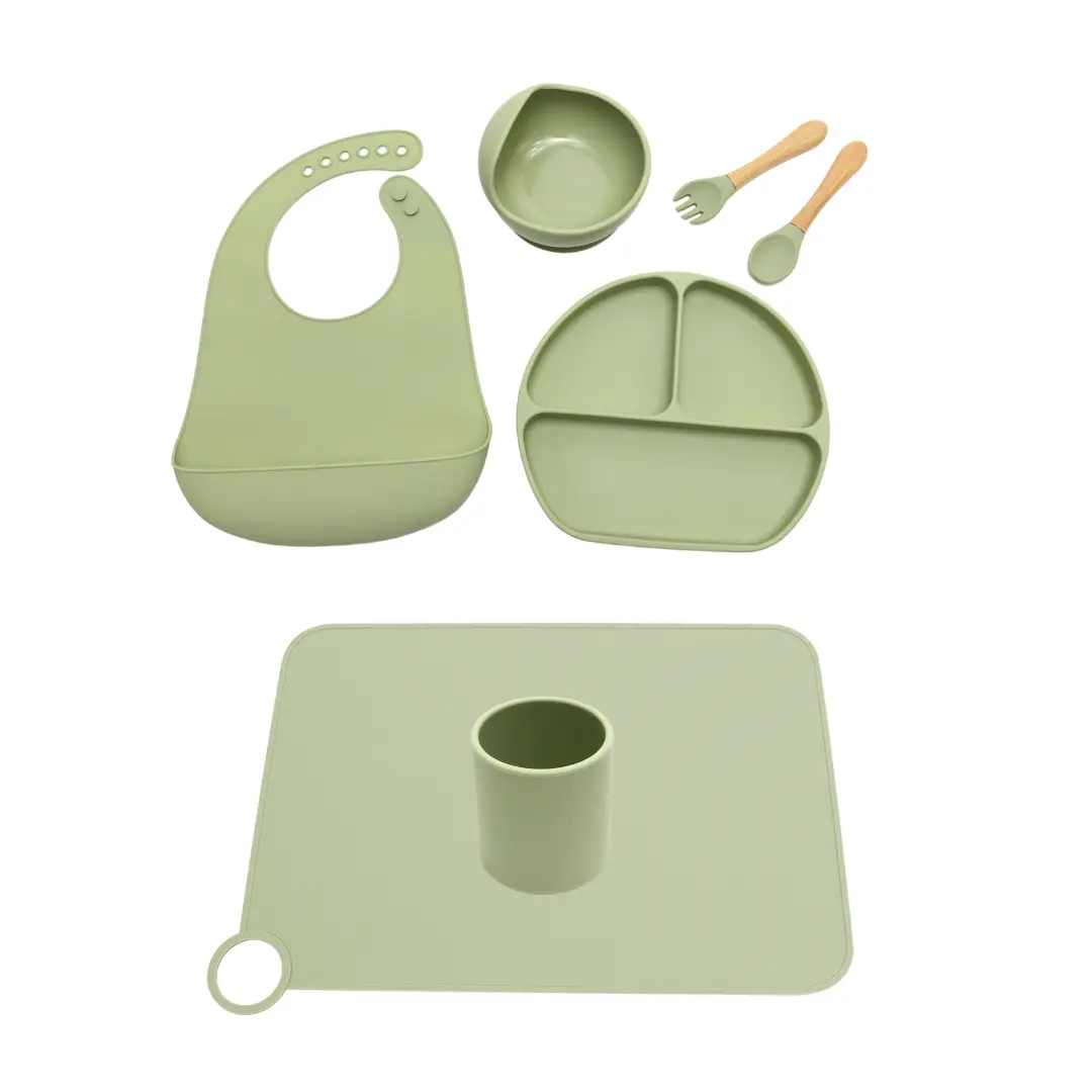 Set de Alimentación Integral | Sage Green