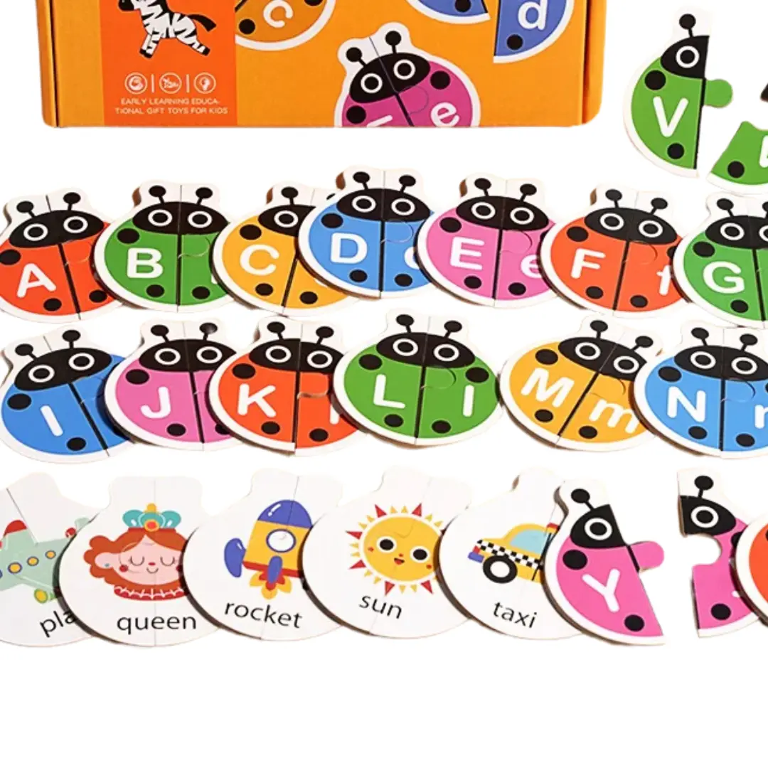 Ladybug matching letters | Rompecabezas abecedario