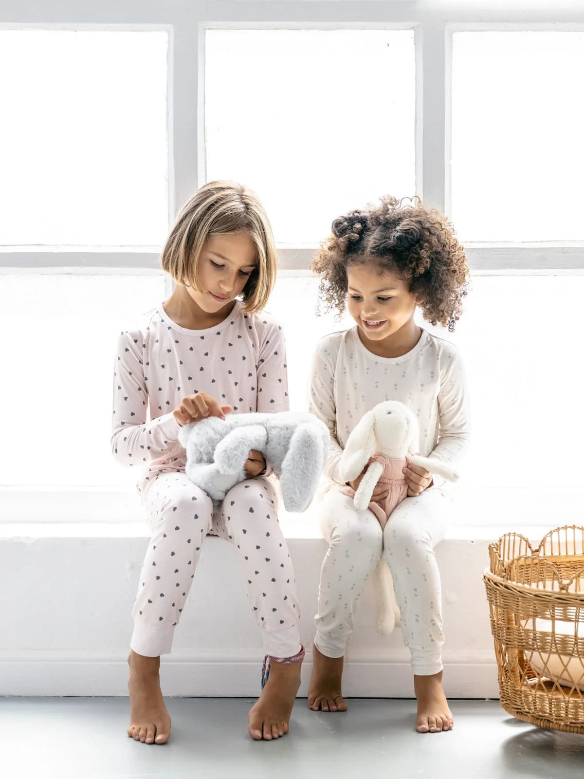 Pijama de dos piezas Little Hearts Bamboo