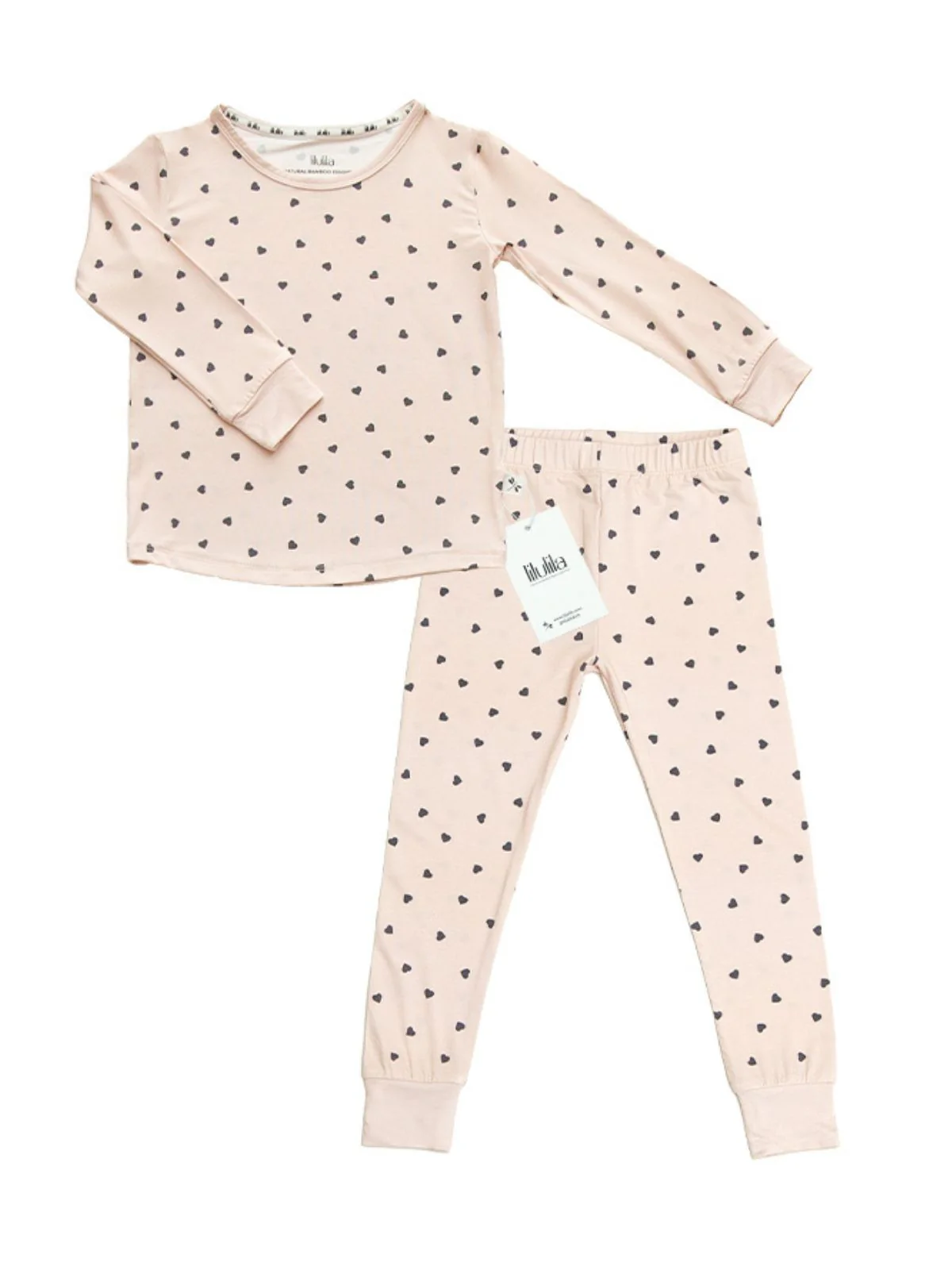 Pijama de dos piezas Little Hearts Bamboo