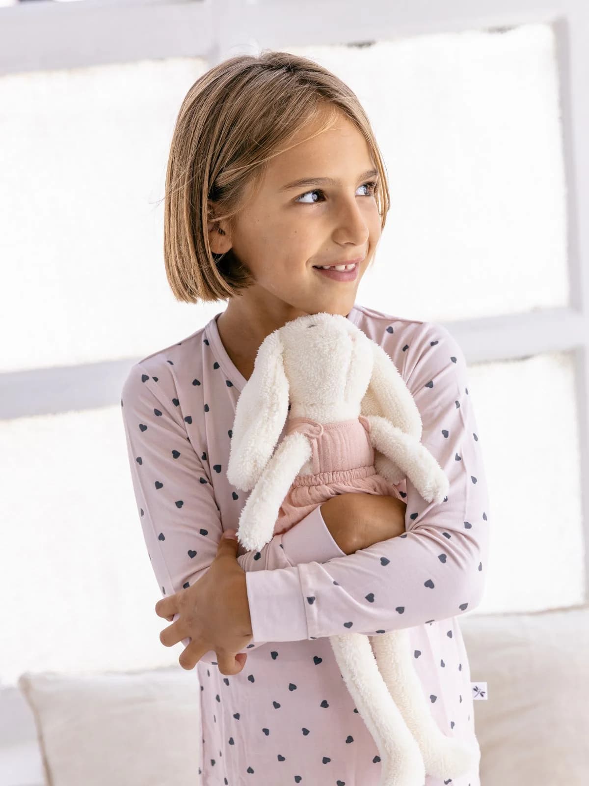 Pijama de dos piezas Little Hearts Bamboo