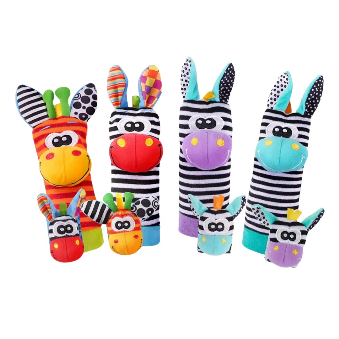 Baby rattle | Calcetines y muñequeras con sonaja y texturas
