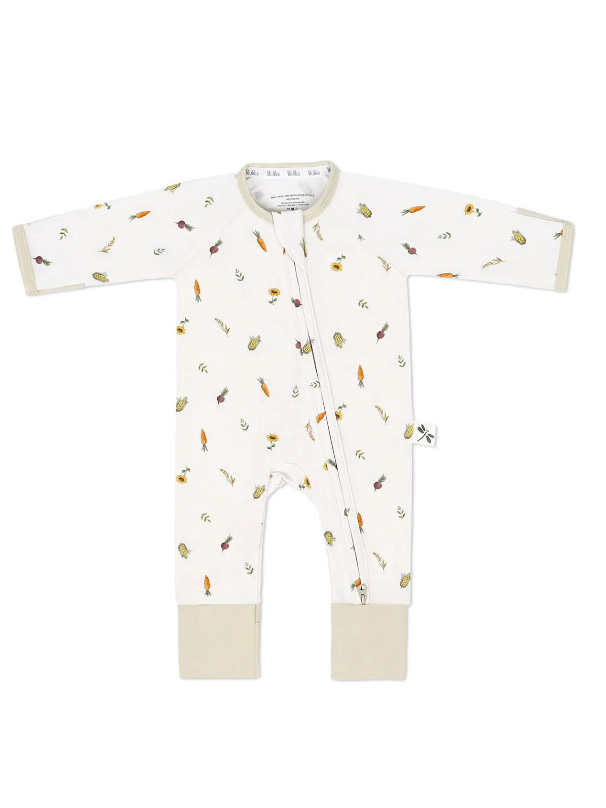 Mameluco con cierre Veggies Bamboo